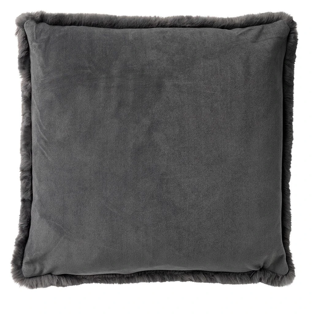 Coussin Zaya Charcoal Gray Gris Fonce 45x45cm 4 Coussin Zaya Charcoal Gray Gris Fonce 45x45cm – Image 2