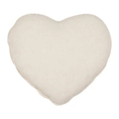 Coussin Cœur En Coton Beige 40x35cm - Lucile 7 Coussin Cœur En Coton Beige 40x35cm - Lucile -Magasin De Literie coussin coeur en coton beige 40x35cm lucile 202079 202079 DET02 WEB
