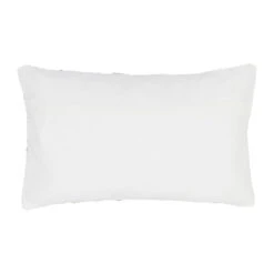 Housse De Coussin Coton Motif Coreil Blanc Et Beige 50x30cm - Estran -Magasin De Literie coussin coton motif coreil blanc et beige 50x30cm estran 38758 38758 DET01 WEB 1