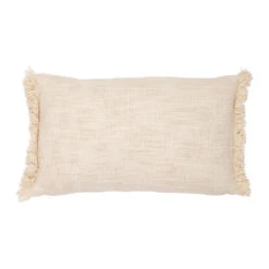 Housse De Coussin En Coton Ecru 50x30cm - Manarola 7 Housse De Coussin En Coton Ecru 50x30cm - Manarola -Magasin De Literie coussin en coton ecru 50x30 manarola 77251 77251 DET02 WEB