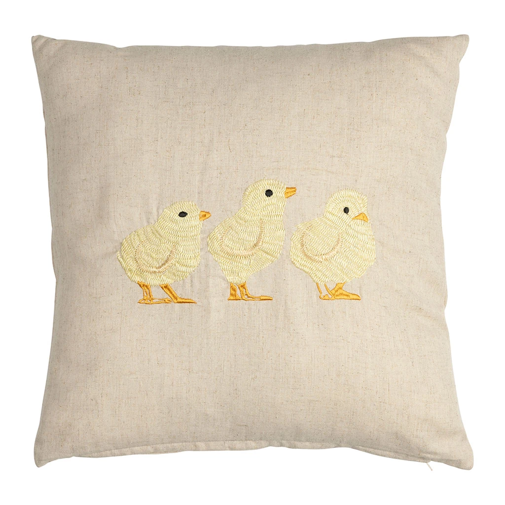 Coussin En Coton Et Lin Naturel Et Jaune Pale 45x45cm - A La Ferme 3 Coussin En Coton Et Lin Naturel Et Jaune Pale 45x45cm - A La Ferme
