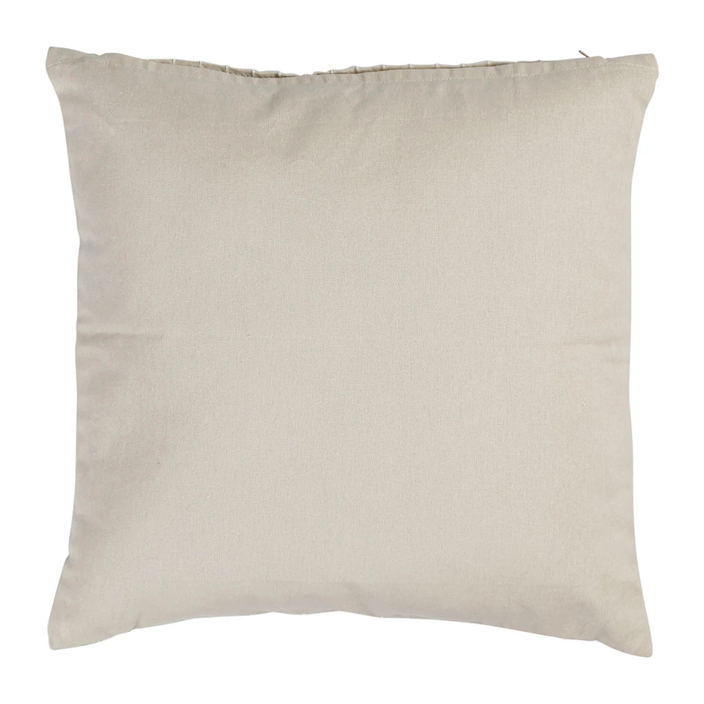 Coussin En Coton Grège 45x45cm - P'tits Coeurs 4 Coussin En Coton Grège 45x45cm - P'tits Coeurs – Image 2