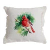 Housse De Coussin En Coton Multicolore 45x45cm - Rouge-Gorge