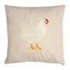 Coussin En Coton Naturel Et Brun 45x45cm - A La Ferme