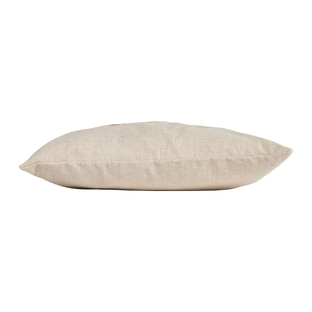 Coussin En Coton Naturel Et Brun 45x45cm - A La Ferme 5 Coussin En Coton Naturel Et Brun 45x45cm - A La Ferme – Image 3