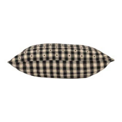 Coussin En Coton Vichy Noir 45x45cm - Campagne 7 Coussin En Coton Vichy Noir 45x45cm - Campagne -Magasin De Literie coussin en coton vichy noir 45x45cm campagne 202070 202070 DET02 WEB