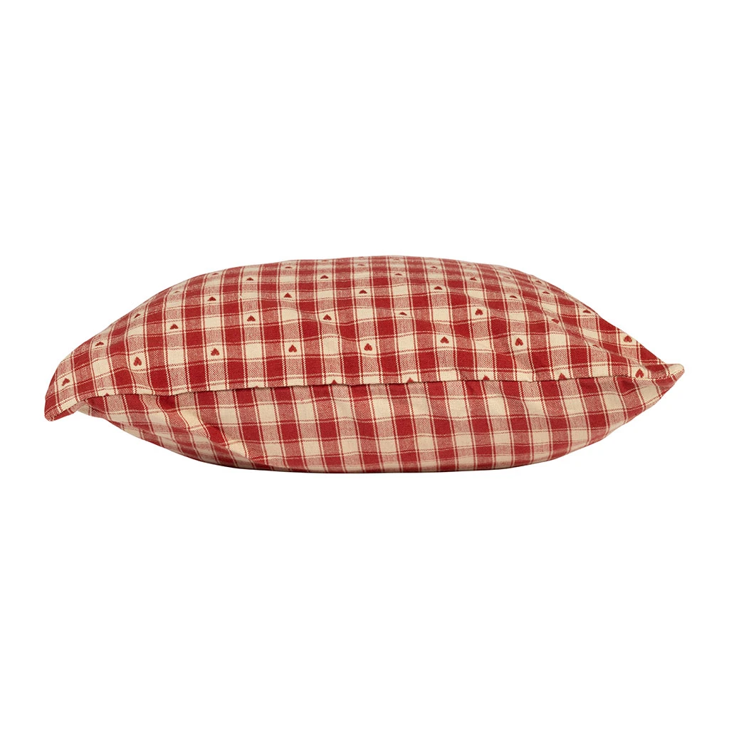 Coussin En Coton Vichy Rouge 45x45cm - Campagne 4 Coussin En Coton Vichy Rouge 45x45cm - Campagne – Image 2