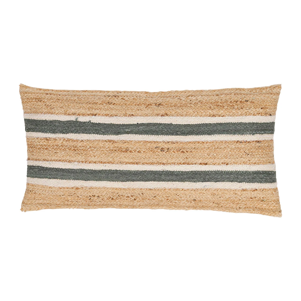 Coussin En Jute Sauge 80x38cm - Sumatra 3 Coussin En Jute Sauge 80x38cm - Sumatra