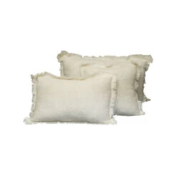 Housse De Coussin En Laine Ivoire 40x60cm - Aspen