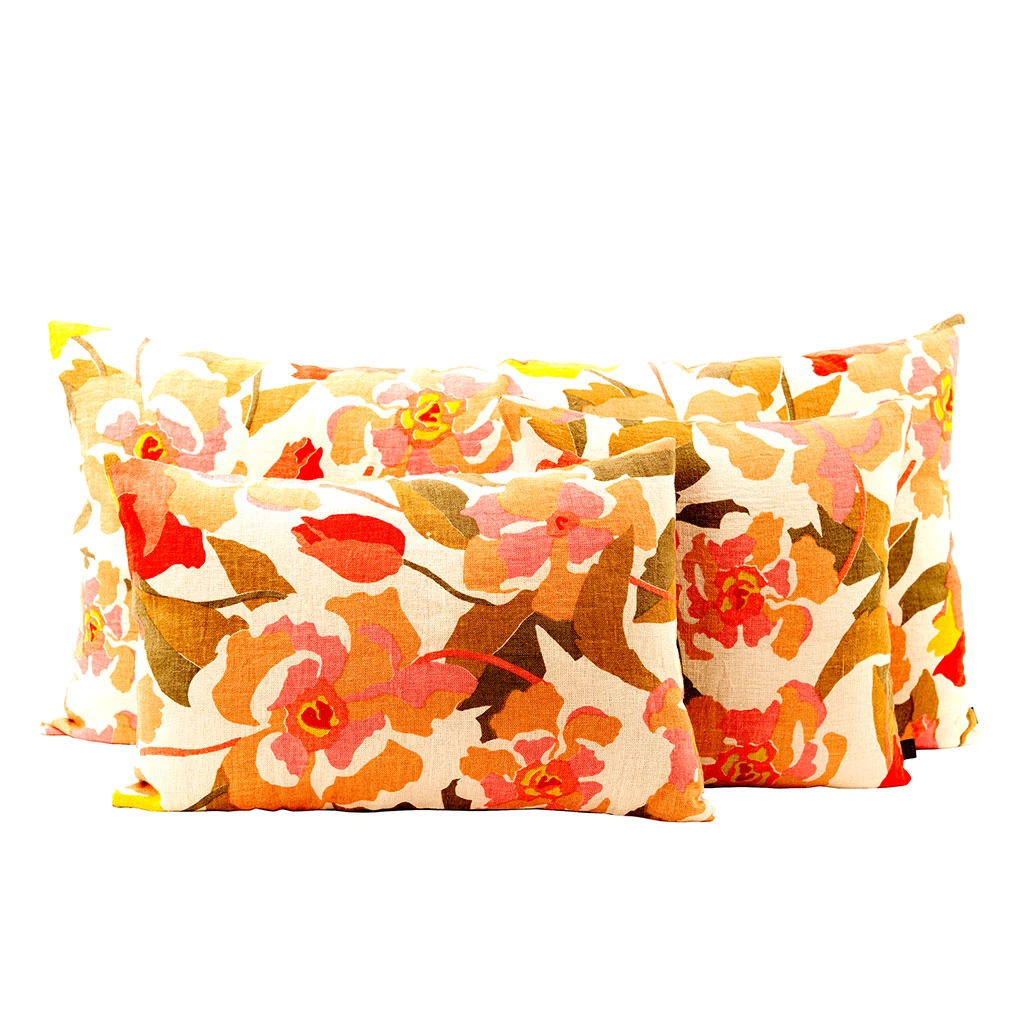 Housse De Coussin En Lin Et Coton Bois De Rose 45x45cm - Ibiza 3 Housse De Coussin En Lin Et Coton Bois De Rose 45x45cm - Ibiza