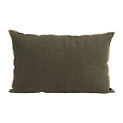 Housse De Coussin En Lin Kaki 40x60cm - Chennai