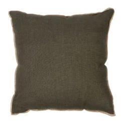 Housse De Coussin En Lin Kaki 45x45cm - Chennai