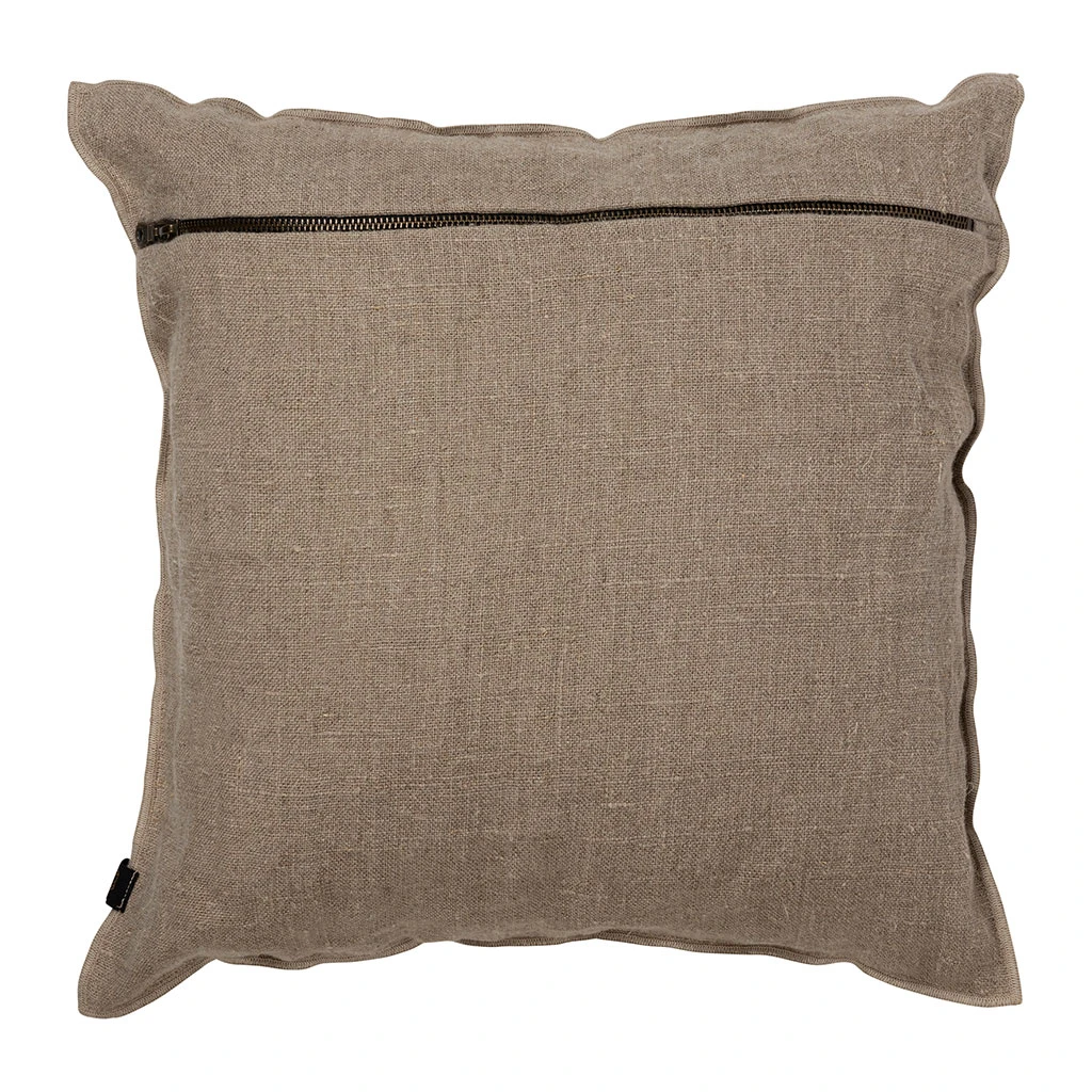 Housse De Coussin En Lin Naturel 45x45cm - Calvi 4 Housse De Coussin En Lin Naturel 45x45cm - Calvi – Image 2