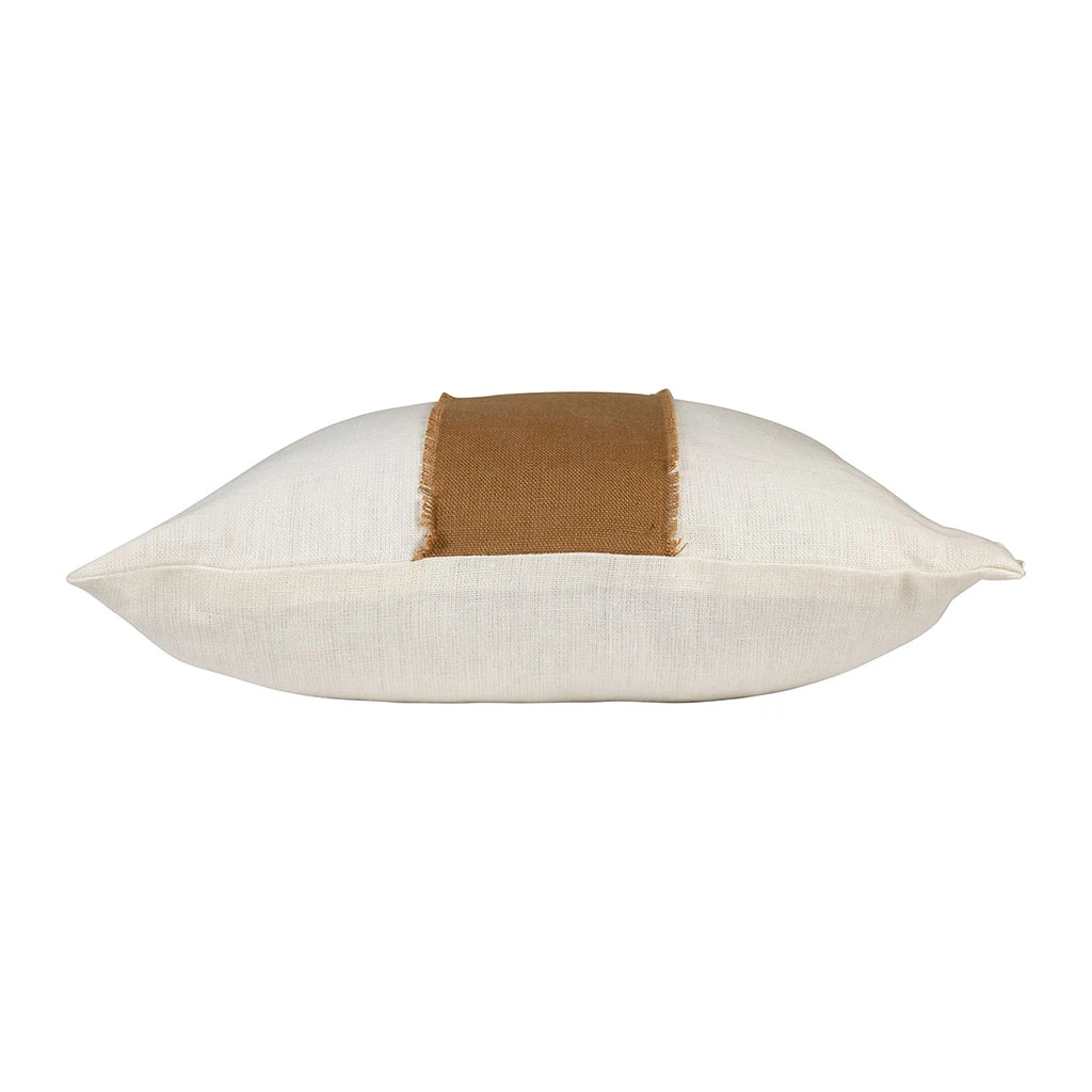 Housse De Coussin En Lin Tabac 45x45cm - Goa 4 Housse De Coussin En Lin Tabac 45x45cm - Goa – Image 2