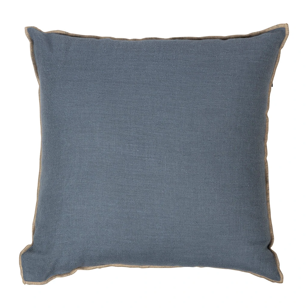 Housse De Coussin En Lin Turquin 45x45cm - Chennai 3 Housse De Coussin En Lin Turquin 45x45cm - Chennai
