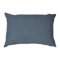 Housse De Coussin En Lin Turquin 60x40cm - Porticcio