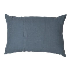 Housse De Coussin En Lin Turquin 60x40cm - Porticcio -Magasin De Literie coussin en lin turquin 60x40cm porticcio 667229 667229 DET01 WEB 1