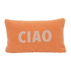 Housse De Coussin En Bouclettes Corail 50x30cm - Funny