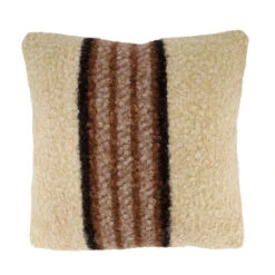 Coussin En Tissu Beige 45x45cm - Teddy
