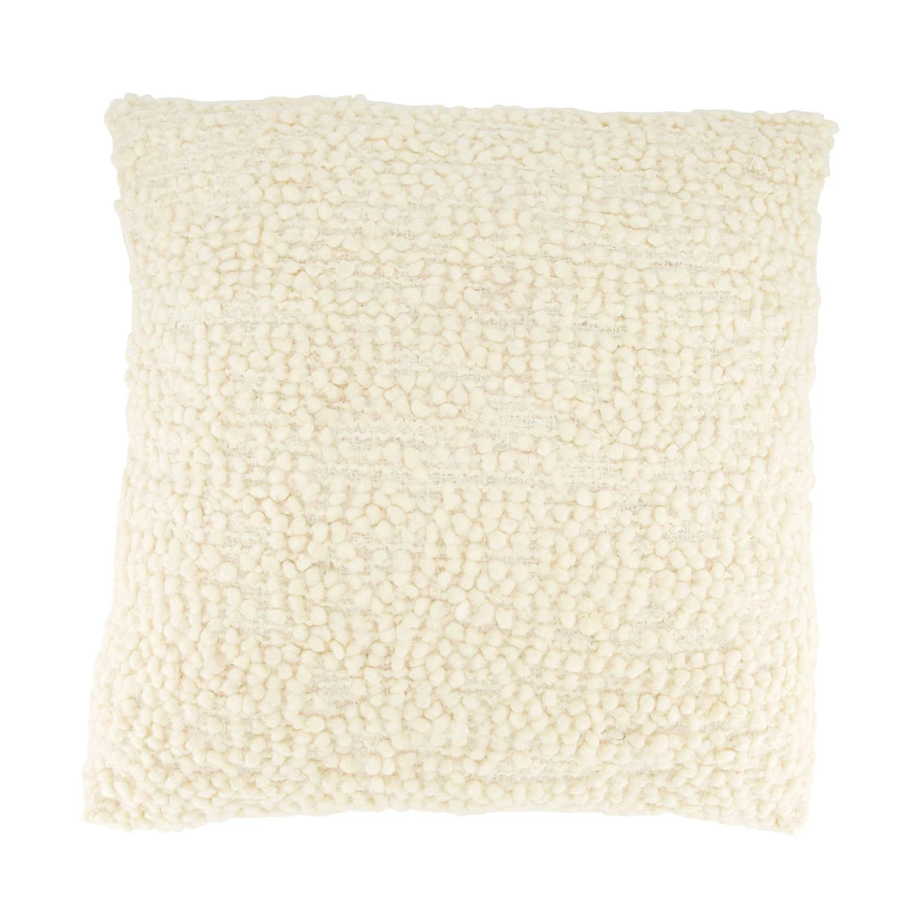 Coussin En Tissu Bouclette Crème 45x45cm 2 Coussin En Tissu Bouclette Crème 45x45cm