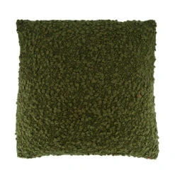 Coussin En Tissu Bouclette Olive 45x45cm