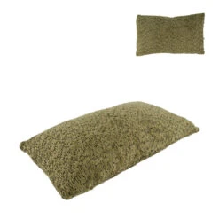 Coussin En Tissu Vert 50x30cm