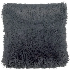 Coussin Fluffy 45x45cm Gris Foncé