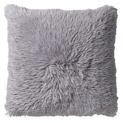 Coussin Fluffy 60x60cm Micro Chip Gris Clair