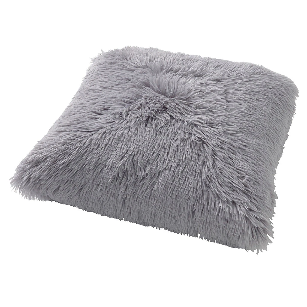 Coussin Fluffy 60x60cm Micro Chip Gris Clair 4 Coussin Fluffy 60x60cm Micro Chip Gris Clair – Image 2