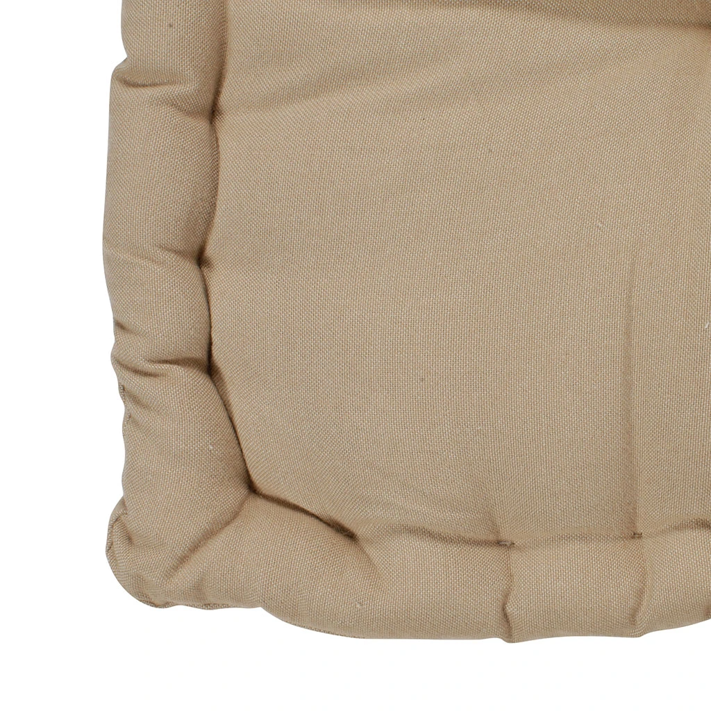 Coussin Matelas Chambray Beige En Coton 6 Coussin Matelas Chambray Beige En Coton – Image 4