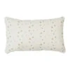 Coussin Rectangle P'tite Fleur Naturel 50x30cm En Coton