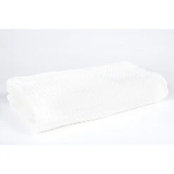 Plaid En Coton Craie 240x260cm - Tempo II