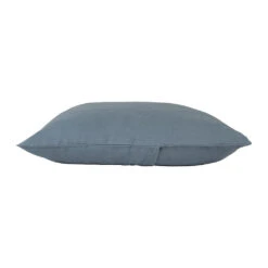 Housse Coussin En Lin Turquin 80x80cm - Porticcio -Magasin De Literie housse coussin en lin turquin 80x80cm porticcio 667230 667230 DET02 WEB 1
