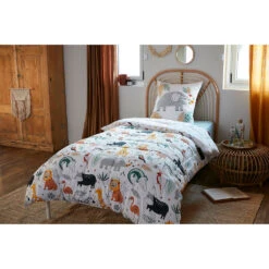 Housse De Couette 140x200cm Et 1 Taie D'oreiller 60x60cm En Coton - Savane 9 Housse De Couette 140x200cm Et 1 Taie D'oreiller 60x60cm En Coton - Savane -Magasin De Literie housse de couette 140x200cm et 1 taie d oreiller 60x60cm en coton sav 695387 FRN02 WEB