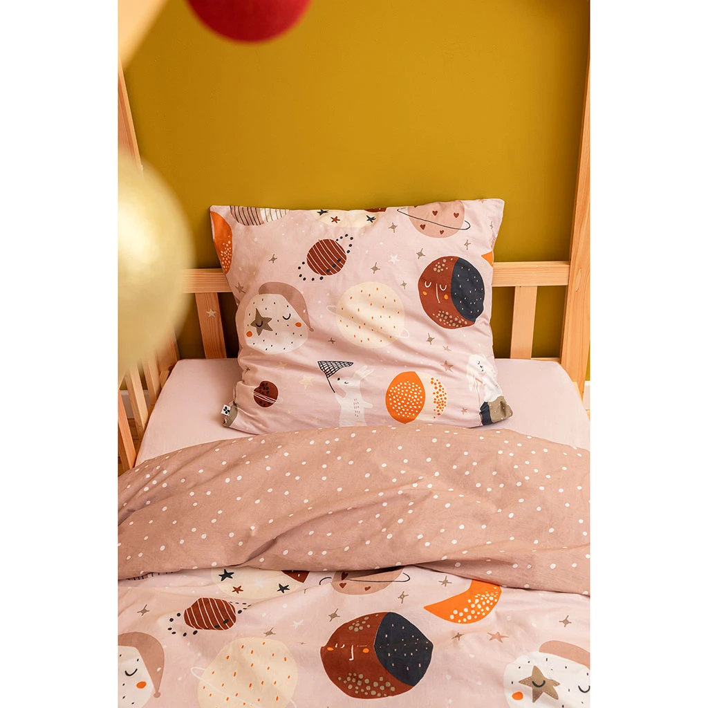 Housse De Couette 140x200cm Et 1 Taie D'oreiller 60x60cm En Coton - Sky Dream 13 Housse De Couette 140x200cm Et 1 Taie D'oreiller 60x60cm En Coton - Sky Dream – Image 11