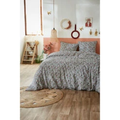 Housse De Couette 240x220 Cm Et 2 Taies D'oreiller 60x60cm En Coton Imprimé Fleurs - Malia 11 Housse De Couette 240x220 Cm Et 2 Taies D'oreiller 60x60cm En Coton Imprimé Fleurs - Malia -Magasin De Literie housse de couette 240x220 cm et 2 taies d oreiller 60x60cm en coton i 676061 FRN03 WEB