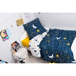 Housse De Couette 240x220cm Et 2 Taies D'oreiller 60x60cm En Coton Blanc Et Noir - Ikat -Magasin De Literie housse de couette 240x220cm et 2 taies d oreiller 60x60cm en coton bl 695016 FRN11 WEB