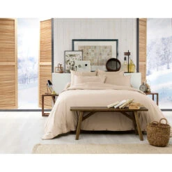 Housse De Couette En Flanelle Sable 240x220cm - Candice 5 Housse De Couette En Flanelle Sable 240x220cm - Candice -Magasin De Literie housse de couette 240x220cm flanelle unie candice sable 658920 658920 FRN02 WEB 1