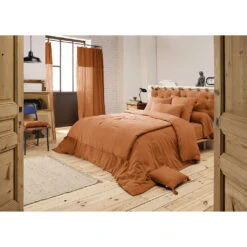 Housse De Couette En Gaze De Coton Abricot 240x220cm - Gaia 5 Housse De Couette En Gaze De Coton Abricot 240x220cm - Gaia -Magasin De Literie housse de couette en gaze de coton abricot 240x220cm gaia 688055 688055 FRN02 WEB