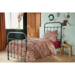 Housse De Couette En Gaze De Coton Imprimée Camel 140x200cm - Capucine