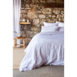Housse De Couette En Lin Lavé Craie 240x220cm - Soline -Magasin De Literie housse de couette en lin lave craie 240x220cm soline 663938 663938 FRN02 WEB