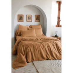 Housse De Couette En Lyocell Camel 240x220cm - Lysandre 8 Housse De Couette En Lyocell Camel 240x220cm - Lysandre -Magasin De Literie housse de couette en lyocell camel 240x220cm lysandre 695196 695196 FRN03 WEB