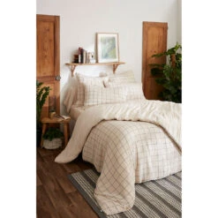 Housse De Couette Réversible En Coton Naturel 240x220cm - Gaia Match -Magasin De Literie housse de couette reversible en coton naturel 240x220cm gaia match 68 689563 FRN04 WEB 1