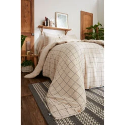 Housse De Couette Réversible En Coton Naturel 240x220cm - Gaia Match -Magasin De Literie housse de couette reversible en coton naturel 240x220cm gaia match 68 689563 FRN05 WEB 1