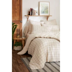 Housse De Couette Réversible En Coton Naturel 260x240cm - Gaia Match -Magasin De Literie housse de couette reversible en coton naturel 260x240cm gaia match 68 689564 FRN03 WEB 1