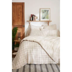 Housse De Couette Réversible En Coton Naturel 260x240cm - Gaia Match -Magasin De Literie housse de couette reversible en coton naturel 260x240cm gaia match 68 689564 FRN09 WEB 1