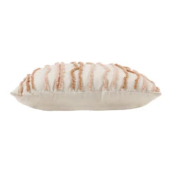 Housse De Coussin Brodée Terre Boheme Creme Et Nude 45x45cm En Coton -Magasin De Literie housse de coussin brodee terre boheme creme et nude 45x45cm en coton 7 75868 DET02 WEB 1