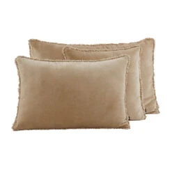 Housse De Coussin En Coton Beige 40x60cm - Kobe