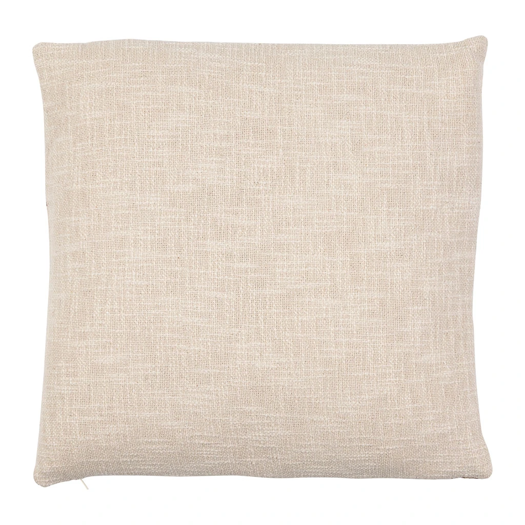 Housse De Coussin En Coton Beige Et Multicolore 45x45cm - Somptua 4 Housse De Coussin En Coton Beige Et Multicolore 45x45cm - Somptua – Image 2