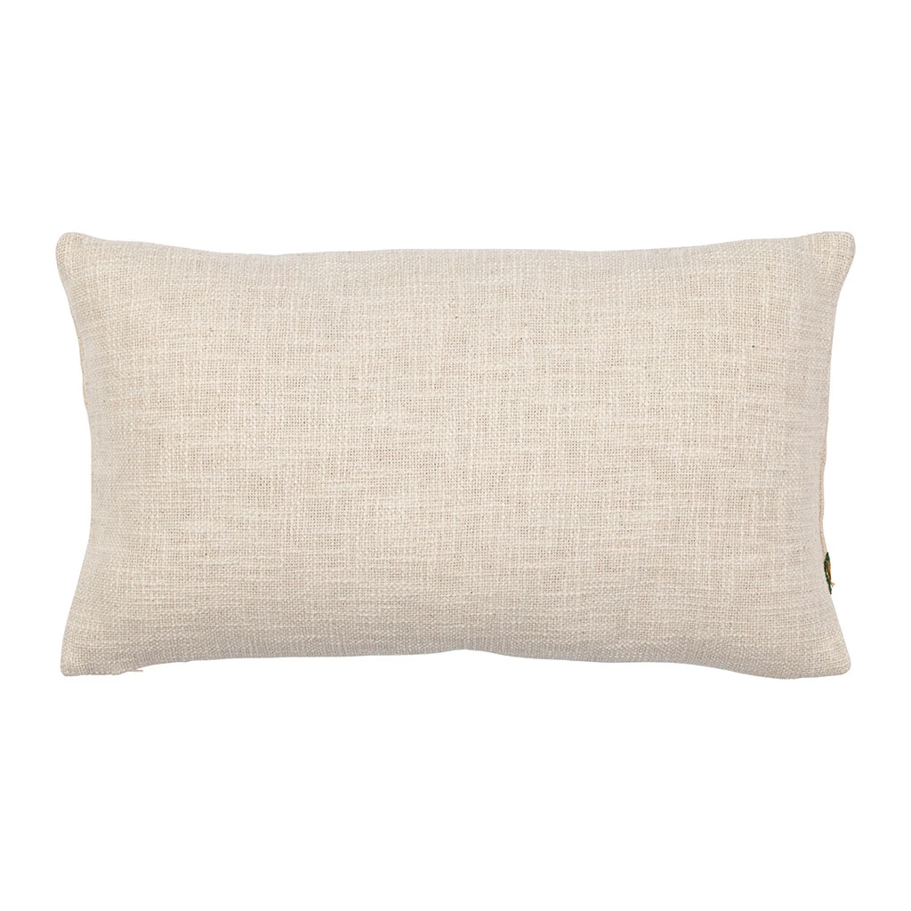 Housse De Coussin En Coton Beige Et Multicolore 50x30cm - Somptua 4 Housse De Coussin En Coton Beige Et Multicolore 50x30cm - Somptua – Image 2
